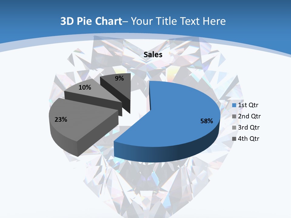 Diamond Reflection Render PowerPoint Template