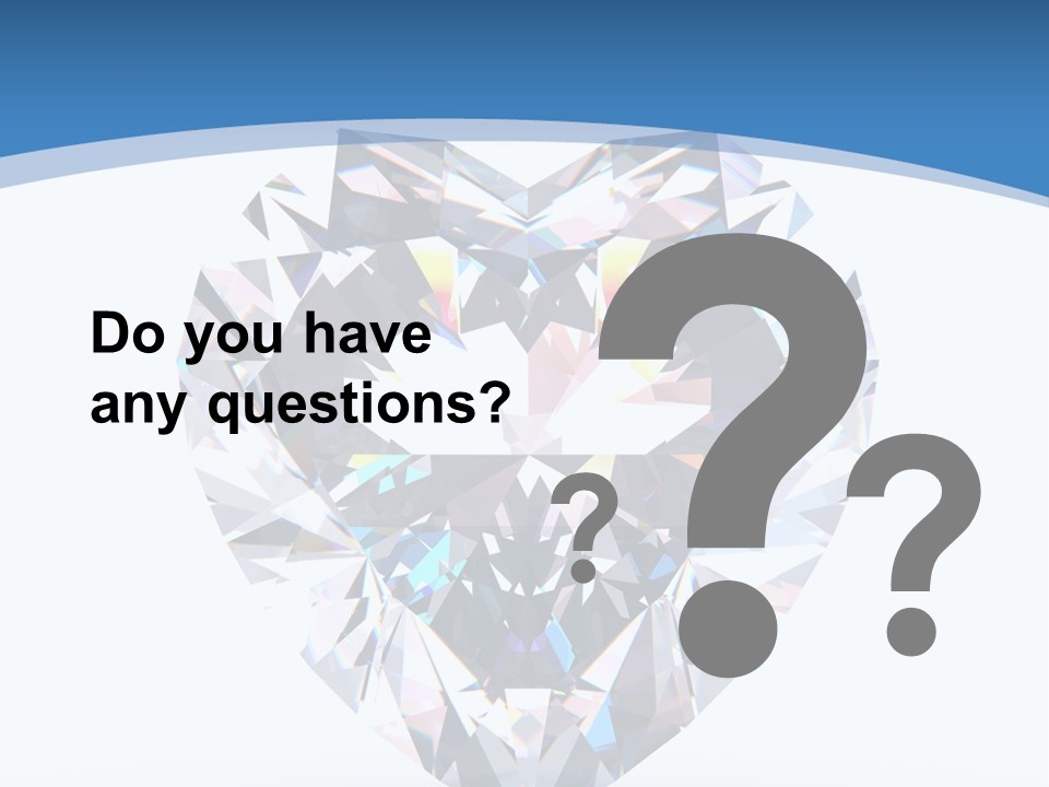 Diamond Reflection Render PowerPoint Template