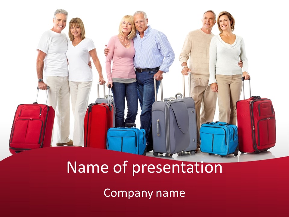 Older Old Suitcase PowerPoint Template