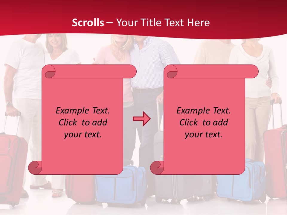 Older Old Suitcase PowerPoint Template