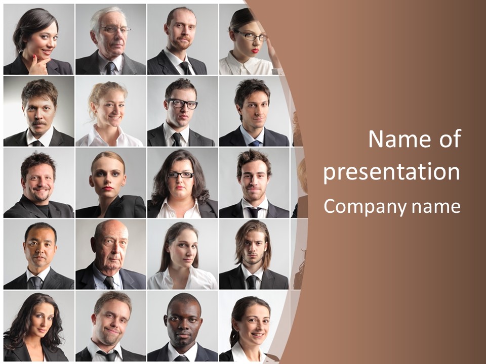 Face Job Square PowerPoint Template