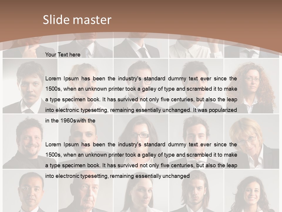Face Job Square PowerPoint Template