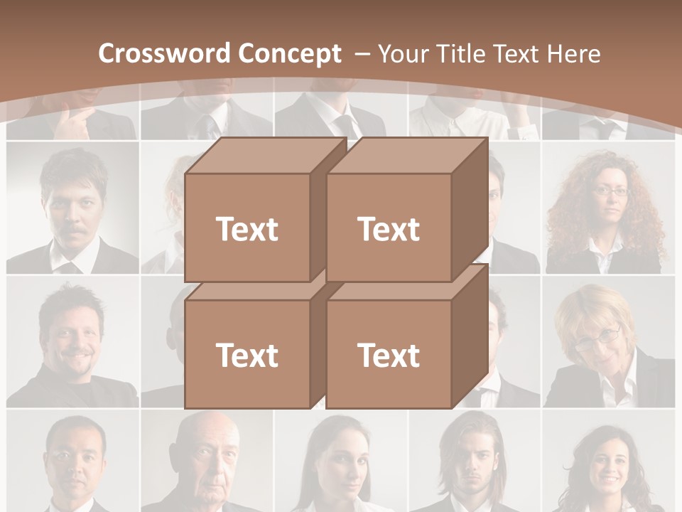 Face Job Square PowerPoint Template