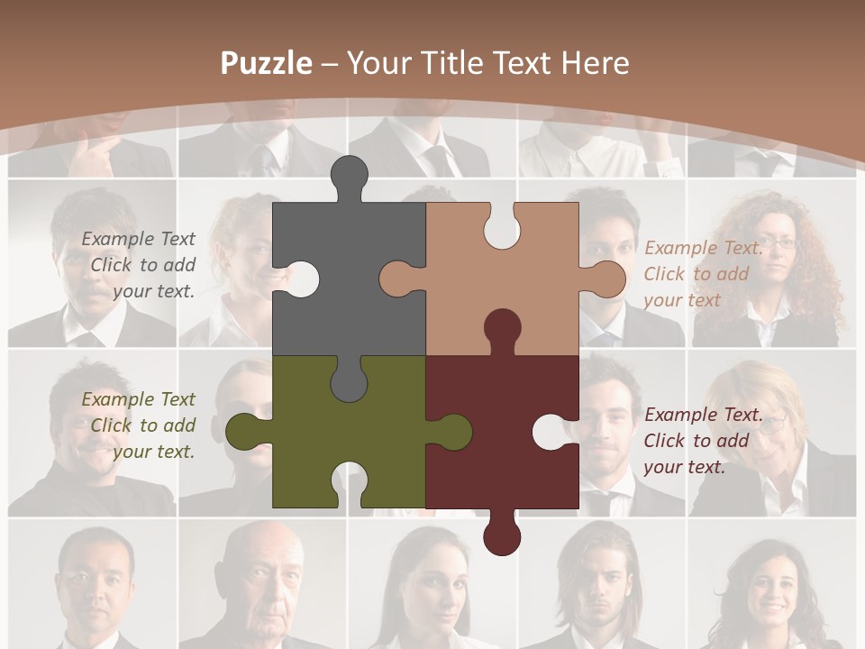 Face Job Square PowerPoint Template