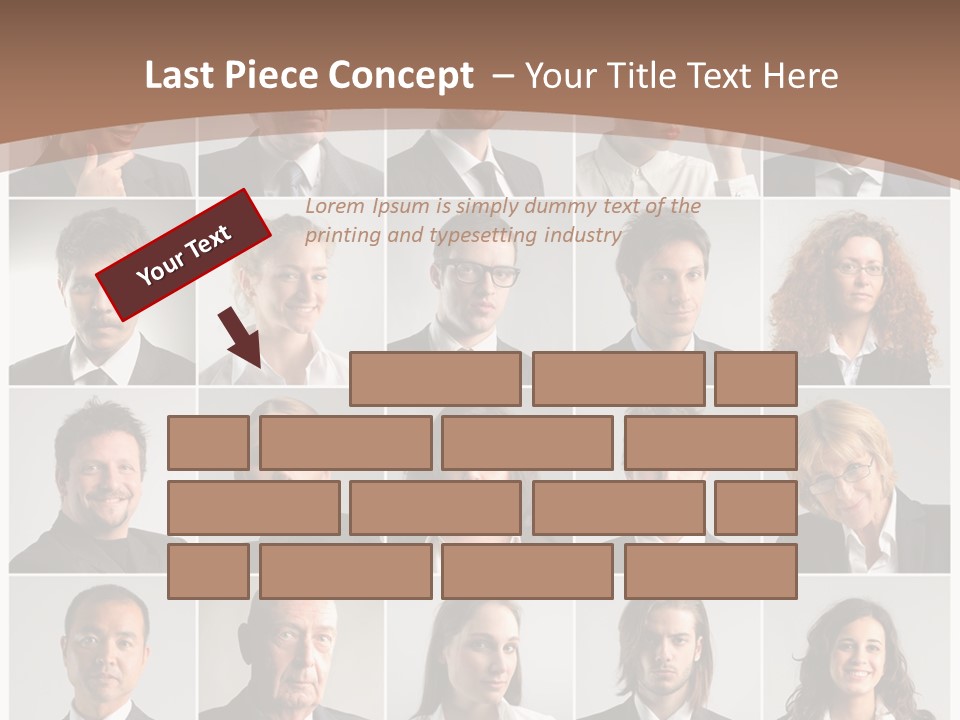 Face Job Square PowerPoint Template