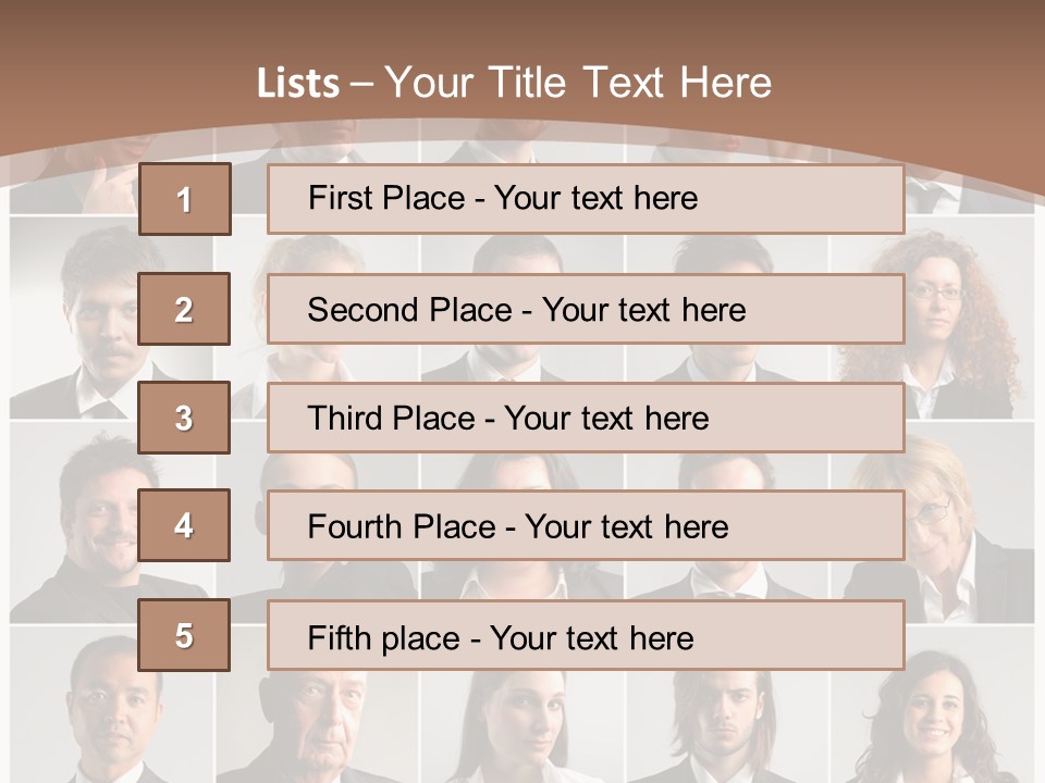 Face Job Square PowerPoint Template