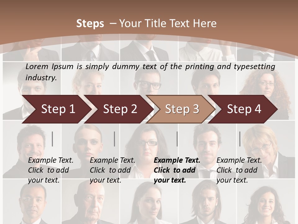 Face Job Square PowerPoint Template