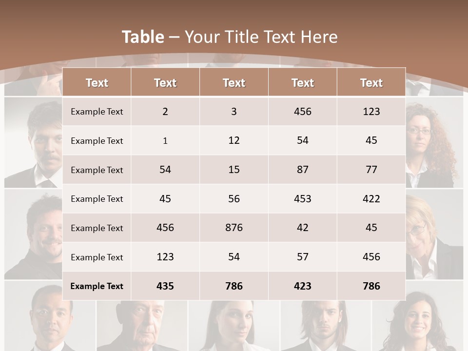 Face Job Square PowerPoint Template