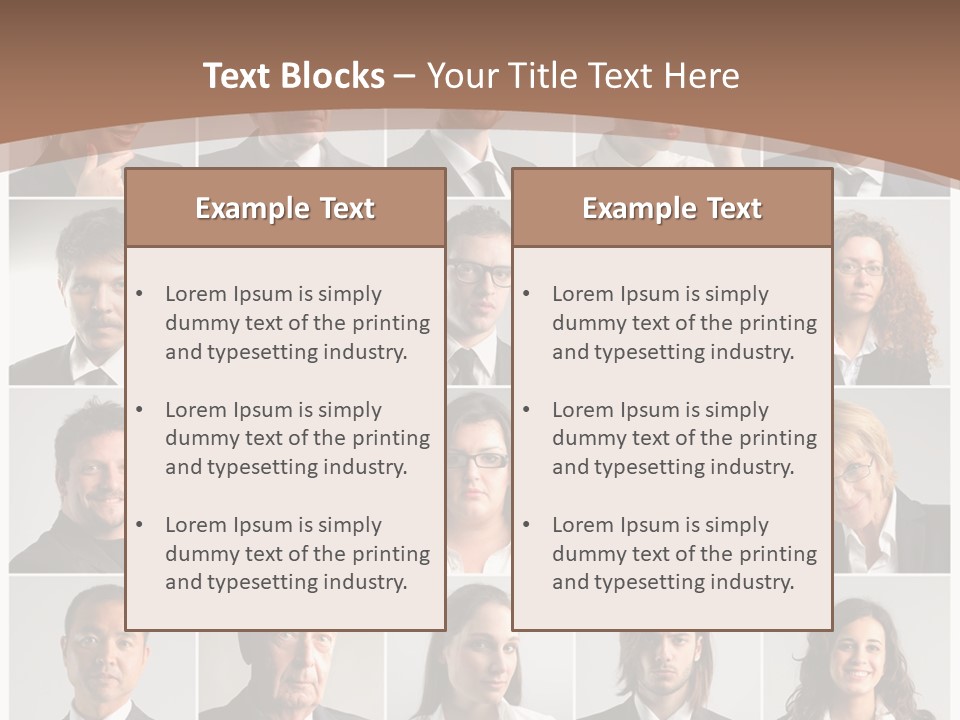 Face Job Square PowerPoint Template