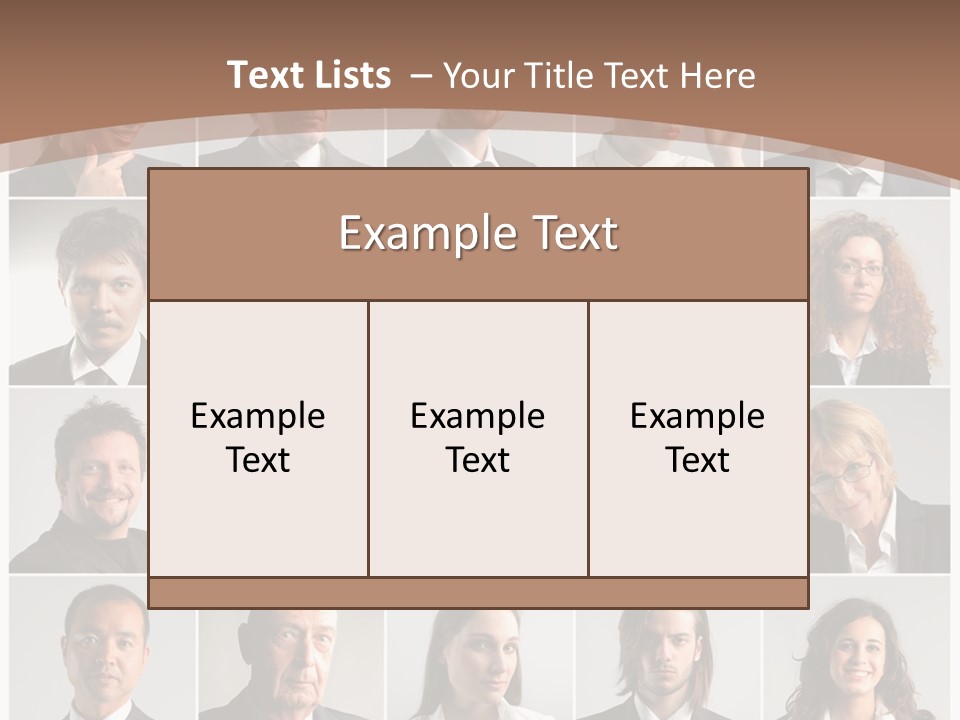 Face Job Square PowerPoint Template