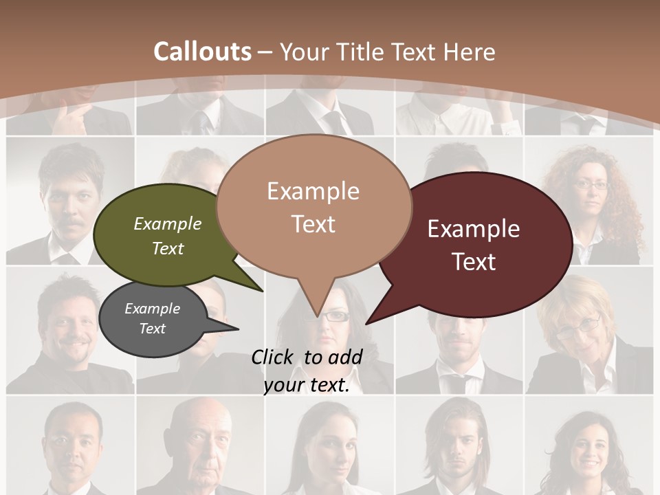Face Job Square PowerPoint Template