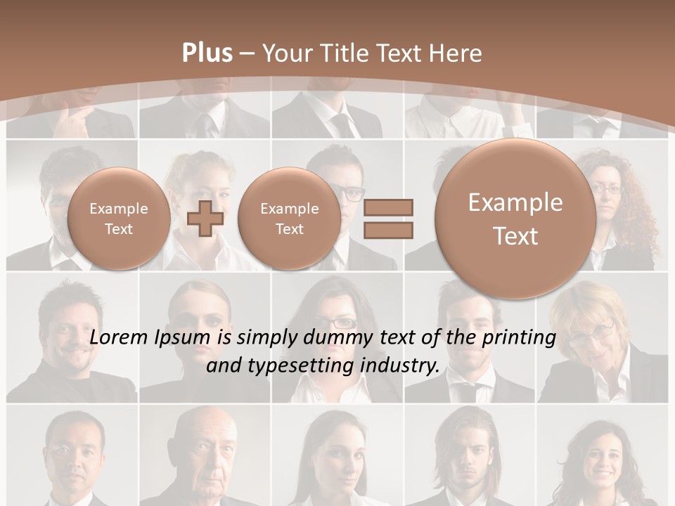 Face Job Square PowerPoint Template
