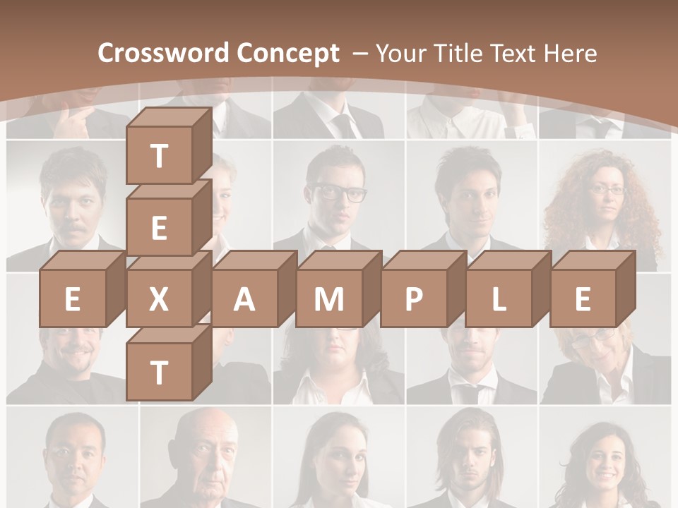 Face Job Square PowerPoint Template