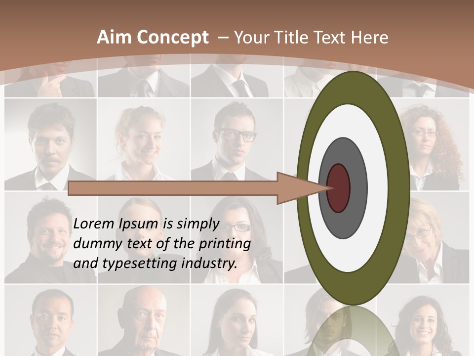 Face Job Square PowerPoint Template