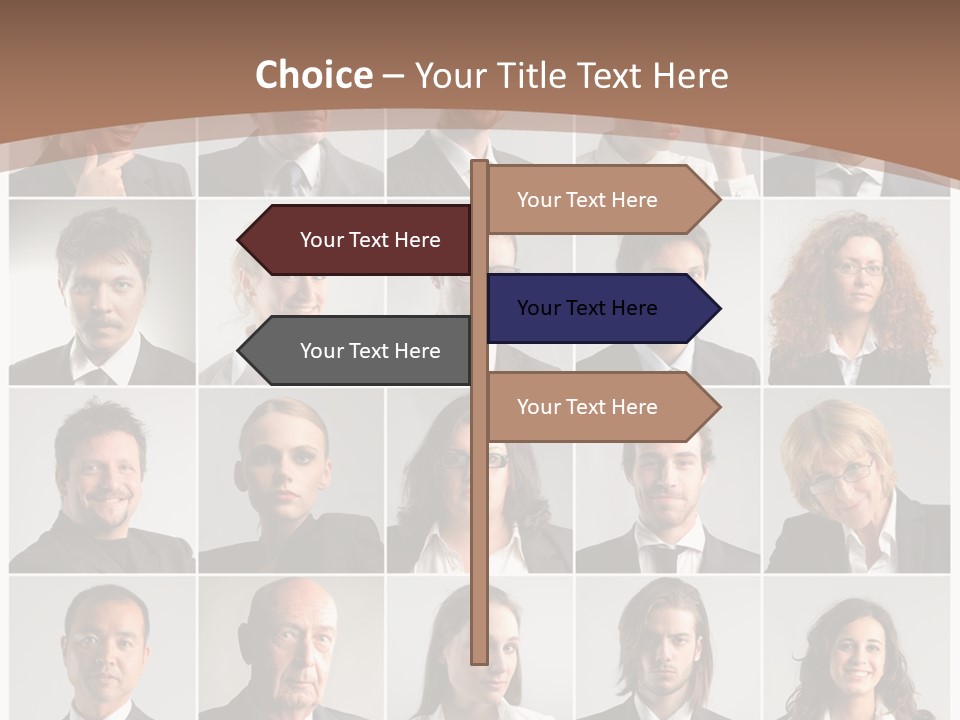 Face Job Square PowerPoint Template