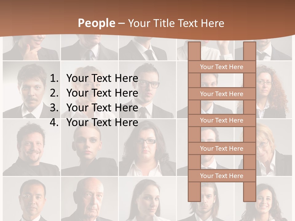 Elder African Teenager PowerPoint Template