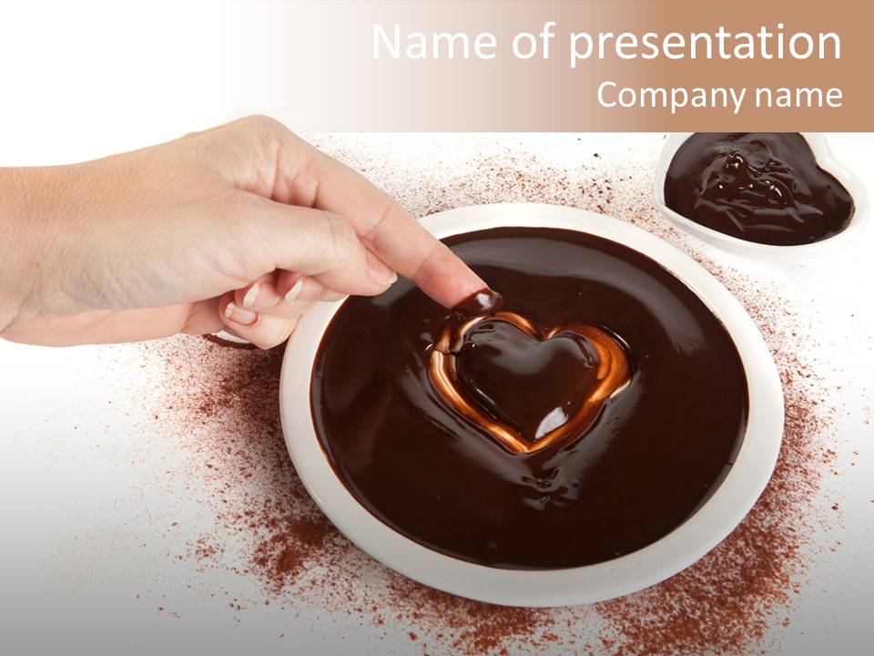 Love Heart Pouring PowerPoint Template