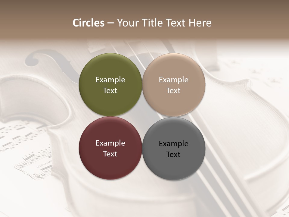 Snail Instrument Cello PowerPoint Template