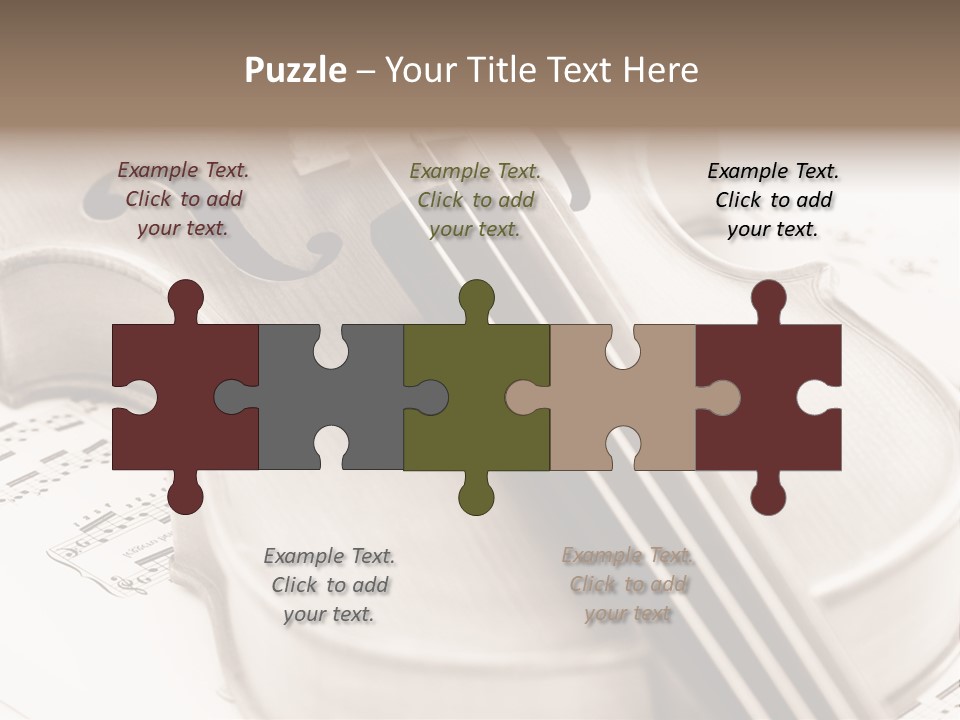 Snail Instrument Cello PowerPoint Template