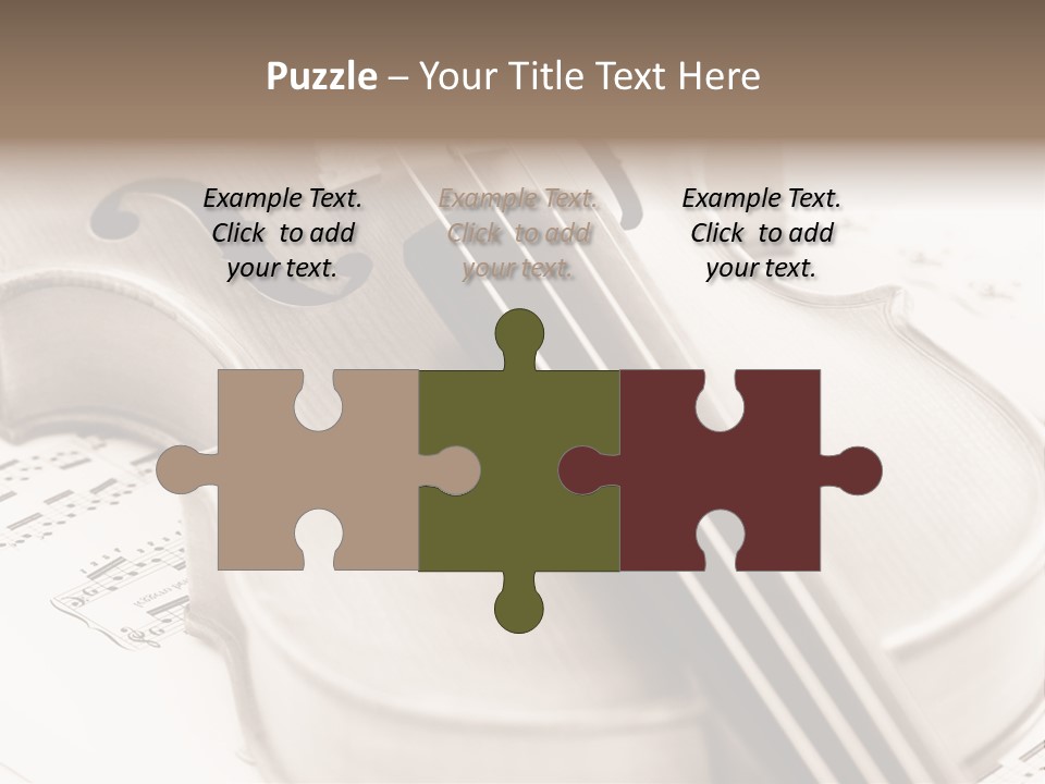 Snail Instrument Cello PowerPoint Template