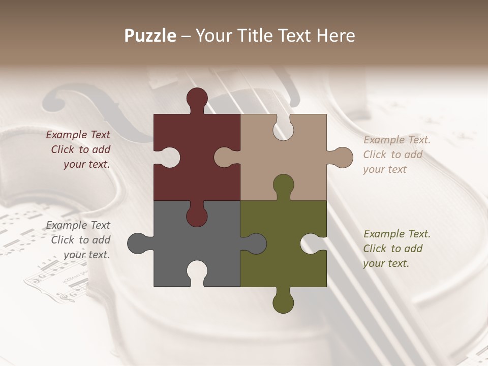 Snail Instrument Cello PowerPoint Template