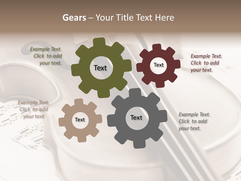 Snail Instrument Cello PowerPoint Template