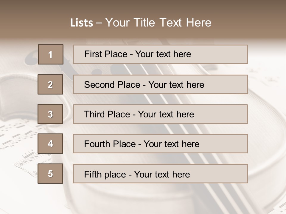 Snail Instrument Cello PowerPoint Template