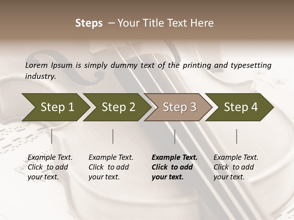 Snail Instrument Cello PowerPoint Template