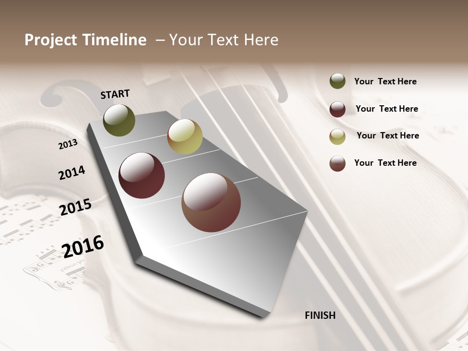 Snail Instrument Cello PowerPoint Template
