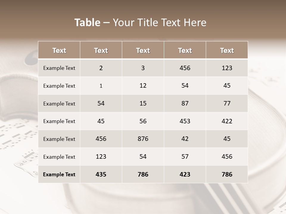 Snail Instrument Cello PowerPoint Template