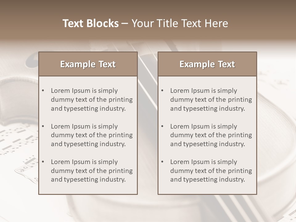 Snail Instrument Cello PowerPoint Template
