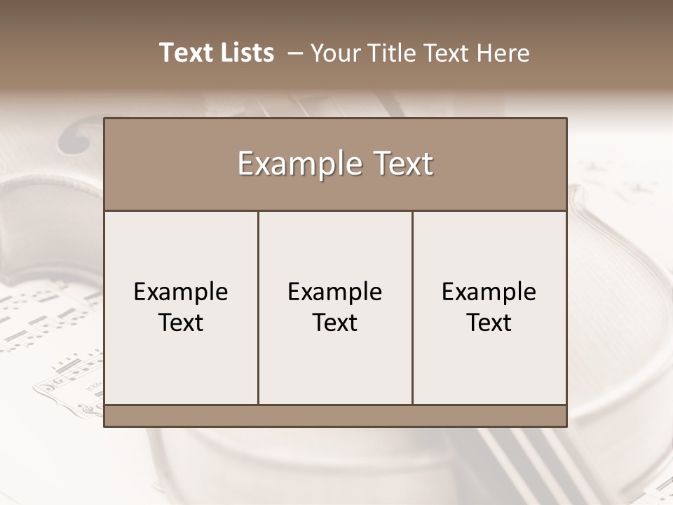 Snail Instrument Cello PowerPoint Template