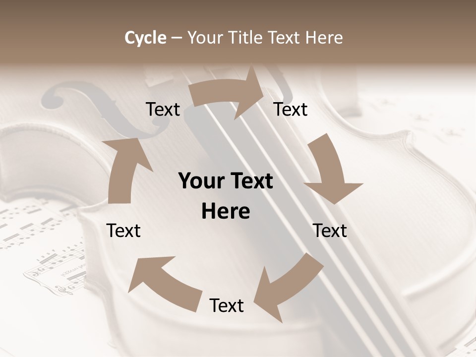 Snail Instrument Cello PowerPoint Template