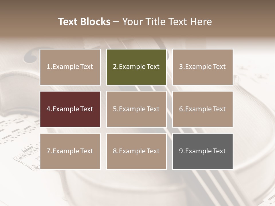 Snail Instrument Cello PowerPoint Template
