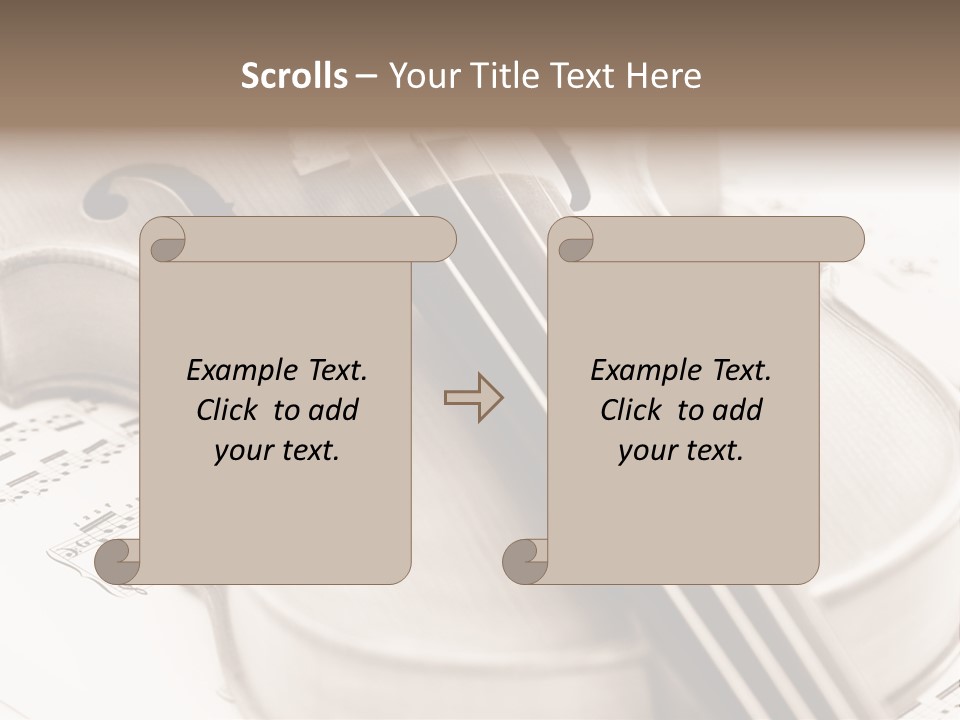 Snail Instrument Cello PowerPoint Template
