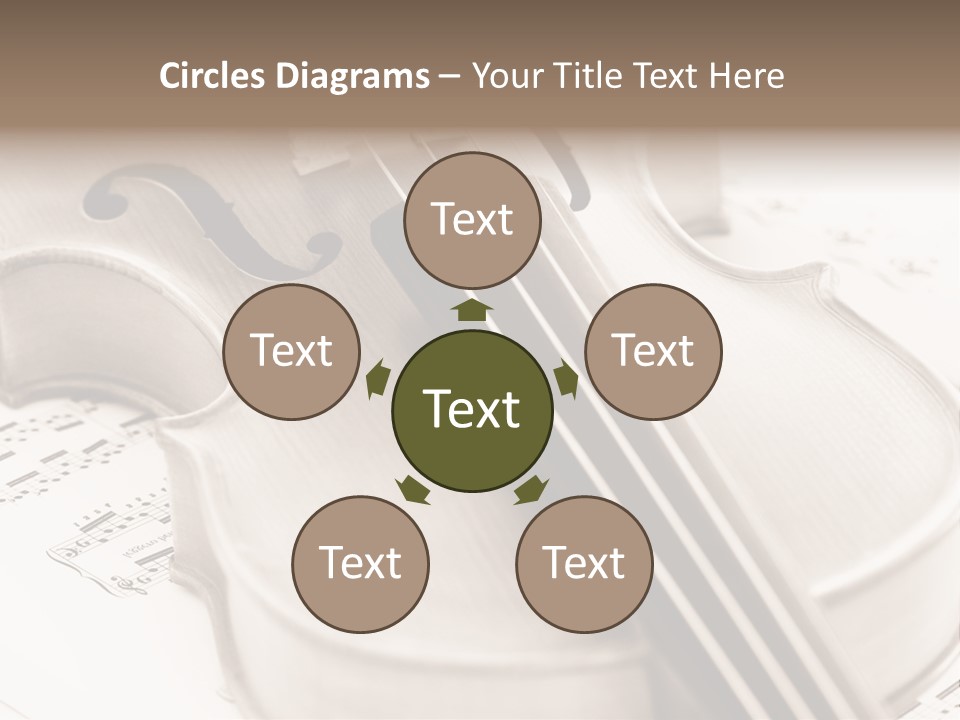 Snail Instrument Cello PowerPoint Template