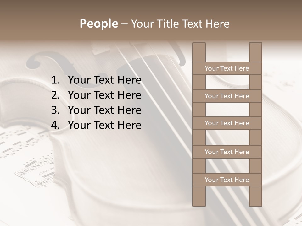 Snail Instrument Cello PowerPoint Template
