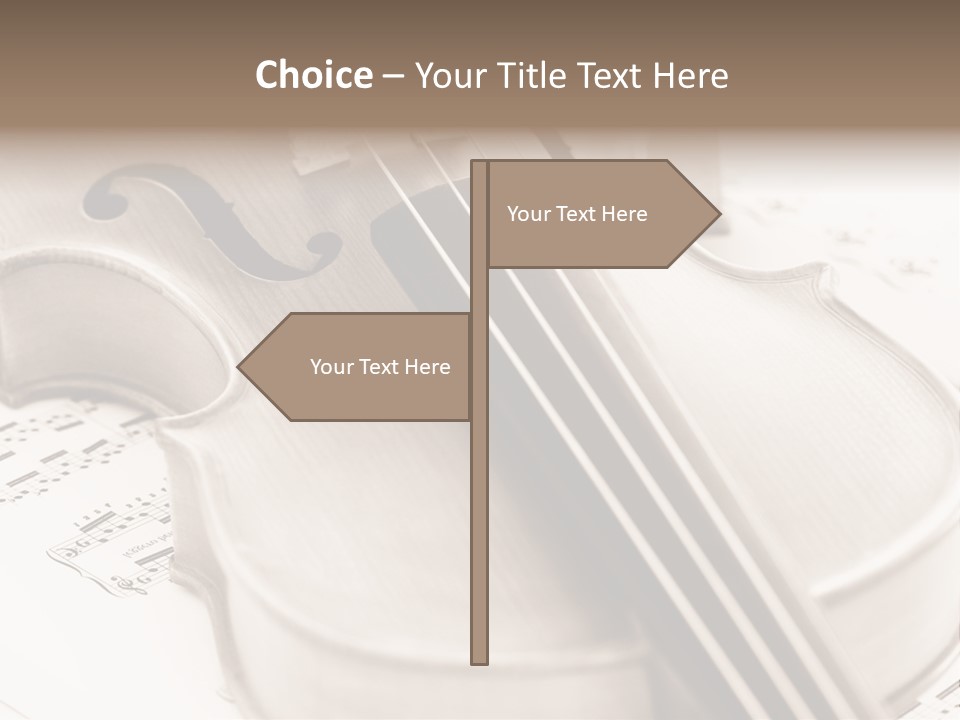 Snail Instrument Cello PowerPoint Template