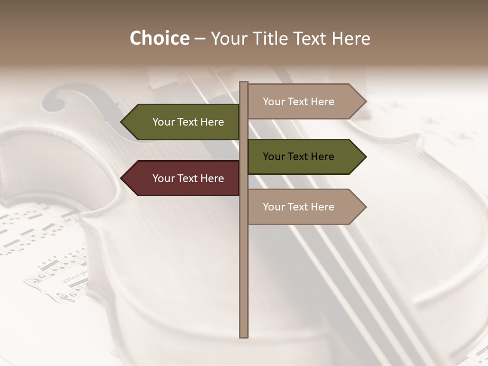 Snail Instrument Cello PowerPoint Template