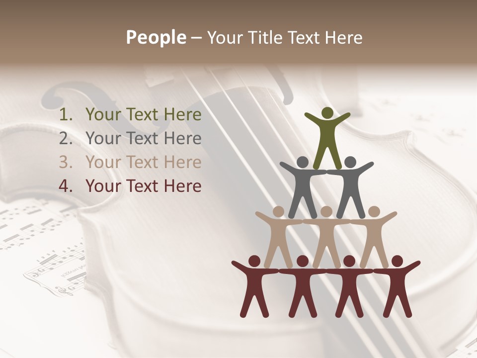 Snail Instrument Cello PowerPoint Template