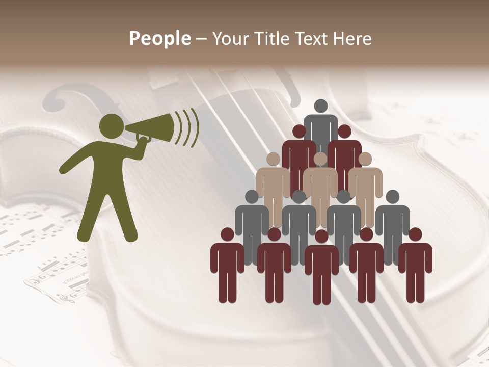 Snail Instrument Cello PowerPoint Template