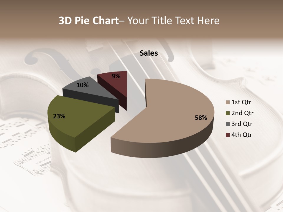 Snail Instrument Cello PowerPoint Template
