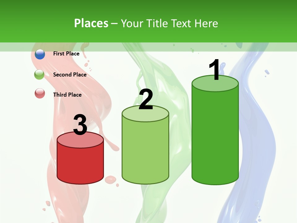 Rainbow Art Green PowerPoint Template