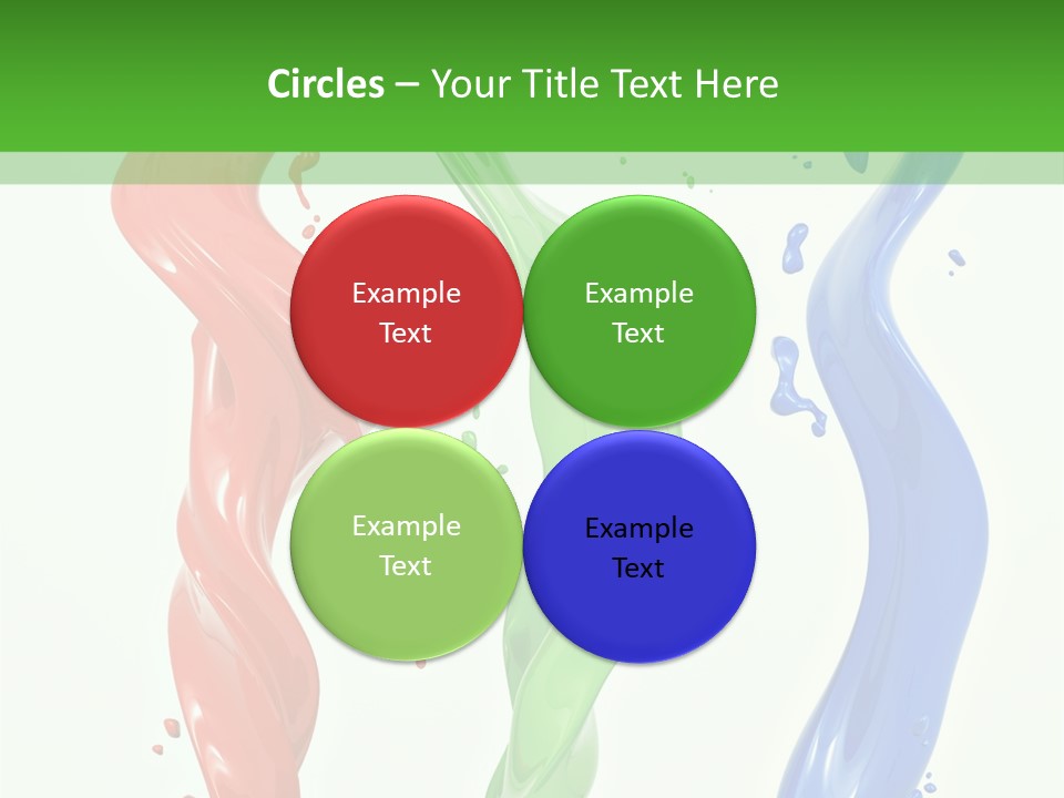 Rainbow Art Green PowerPoint Template