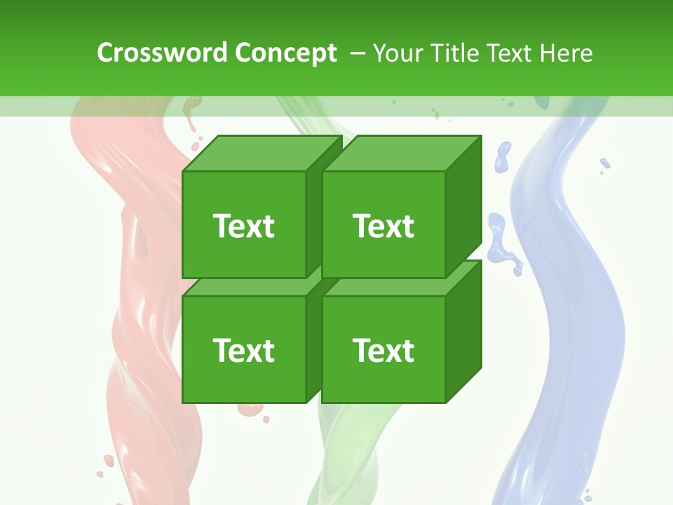 Rainbow Art Green PowerPoint Template