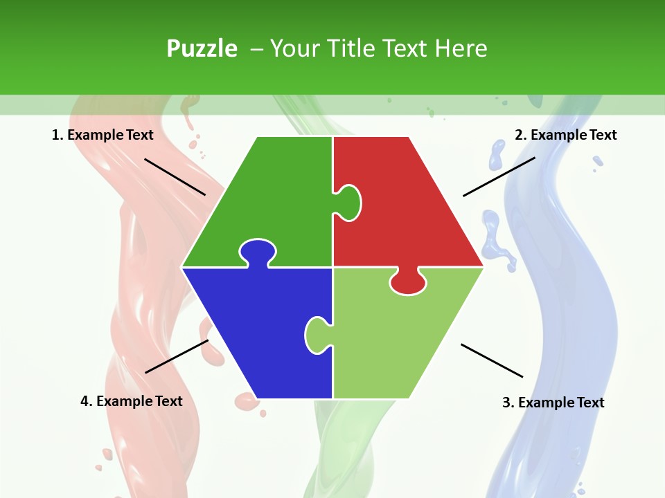 Rainbow Art Green PowerPoint Template