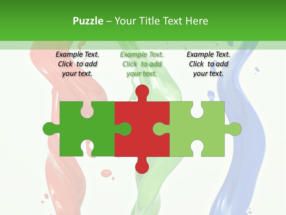 Rainbow Art Green PowerPoint Template