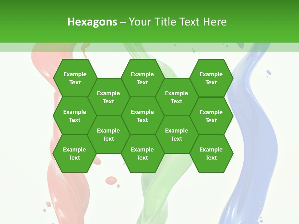 Rainbow Art Green PowerPoint Template