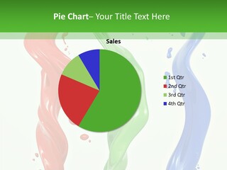 Rainbow Art Green PowerPoint Template