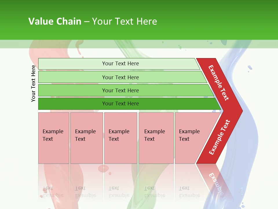 Rainbow Art Green PowerPoint Template